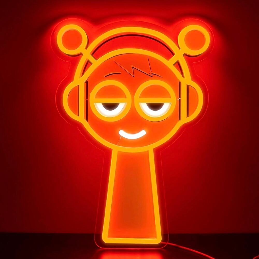 Oren Neon Sign Sprunki Night Light Room Wall Decoration